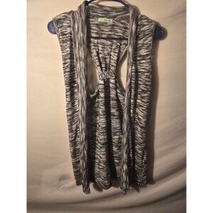 Maurices Gray Tunic long Length Open Front Vest Womens Size XL